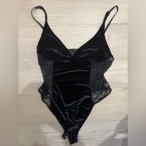 Forever 21 Lace Body Suit with Velvet